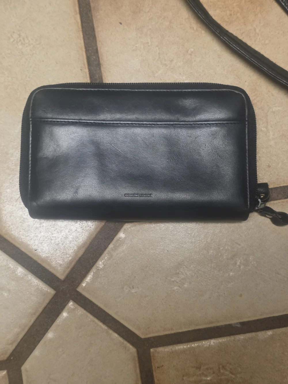 Wilsons Leather Black Leather Tote with Matching Wallet Set